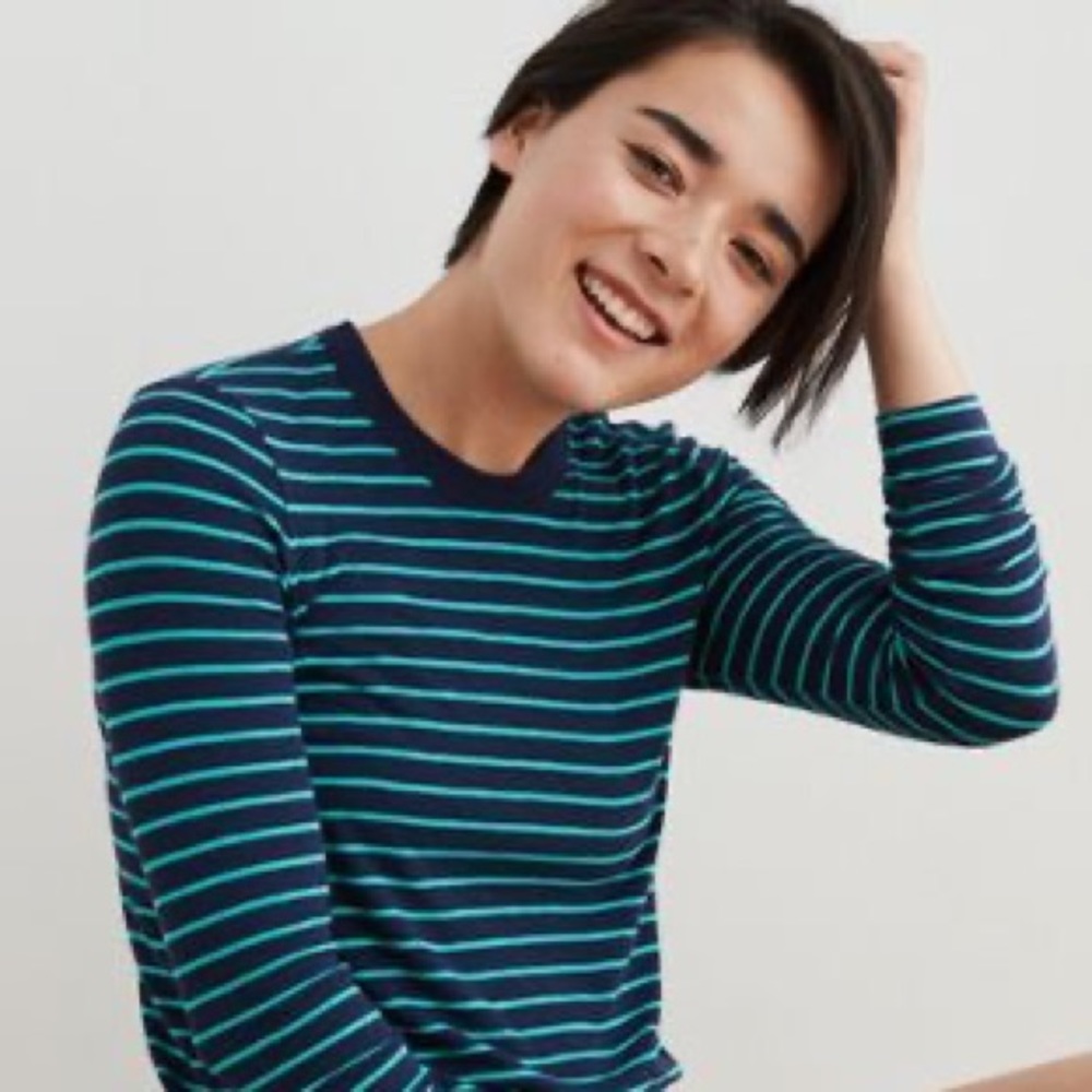 Aerie “Real Soft” Long Sleeve Striped Shirt